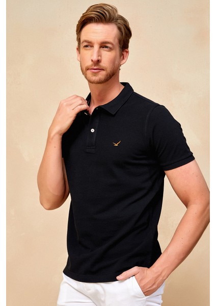 Cayman Erkek Polo - Siyah
