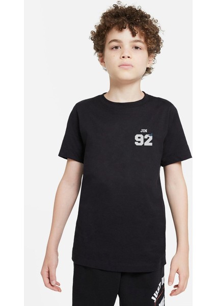 Bts Jin 92 Baskılı Çocuk Siyah Tshirt