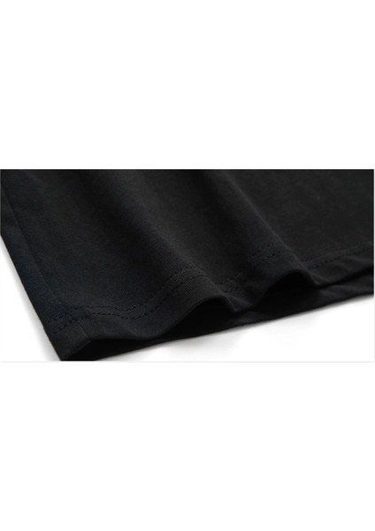 Gezegen Satürn Siyah ve Siyah Jüpiter Baskılı Çocuk Siyah Tshirt