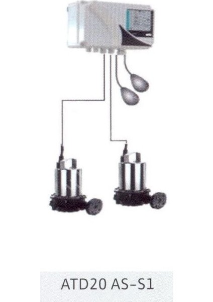 ATD20/9.5A-AS-S1 Pano - 380 V - 2 Pompa Için