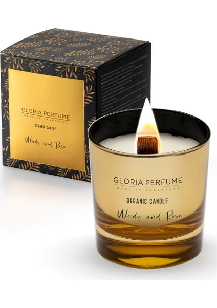 Gloria Perfume Woody and Rose Kokulu Mum 220 Gr.