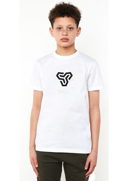 Counter Strike Global Baskılı Çocuk Beyaz Tshirt