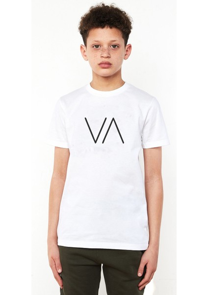 Türk Boyları Dodurga Baskılı Çocuk Beyaz Tshirt