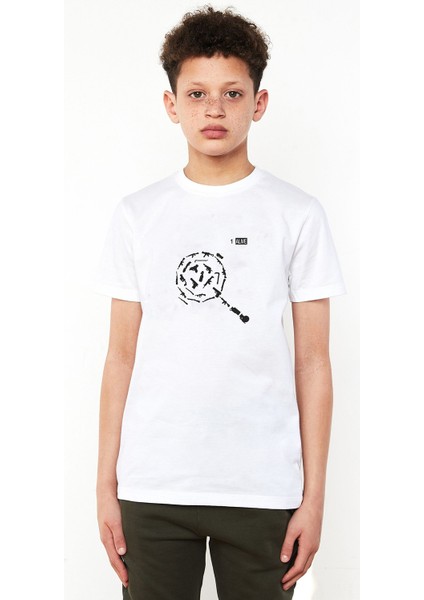 Pubg Tava Silahlar Baskılı Çocuk Beyaz Tshirt