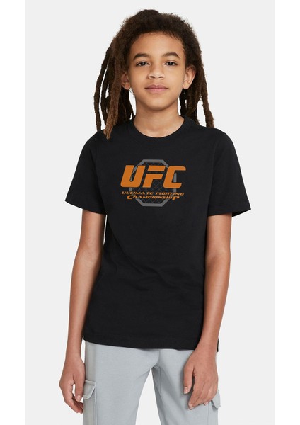 Ufc Ultimate Fighting Championship Baskılı Çocuk Siyah Tshirt