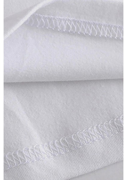 Mini White Baskılı Çocuk Beyaz Tshirt modelleri