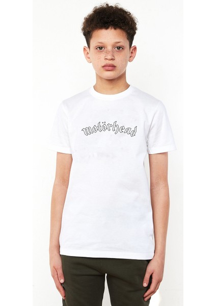 Motorhead Baskılı Çocuk Beyaz Tshirt