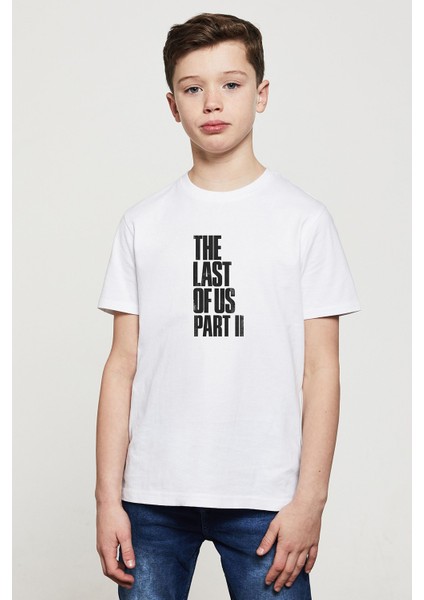 The Last Of Us Part 2 Baskılı Çocuk Beyaz Tshirt