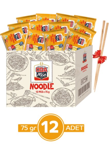 Mie Köri Çeşnili Noodle 12'li