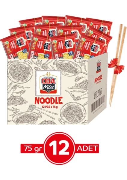 Mie Spesiyal Çeşnili Noodle 12'li