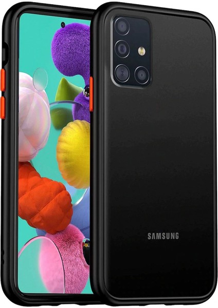 Samsung Galaxy A51 Montreal Silikon Kapak Siyah