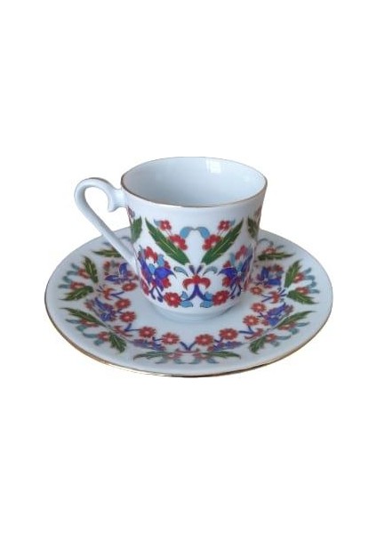 2 Kişilik 3874 Desen Kahve Fincan Takımı