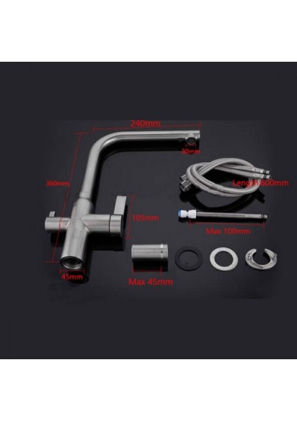 Dual Flow Çift Akışlı Arıtma Çıkışlı Eviye Bataryası