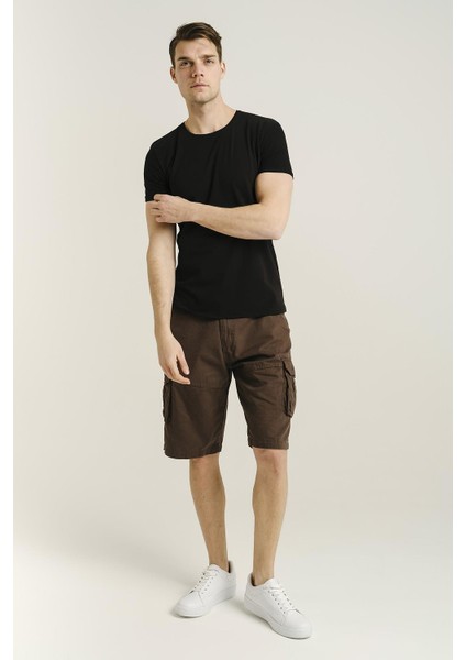Ftx Slim Fit Bisiklet Yaka Erkek Basic Tshirt