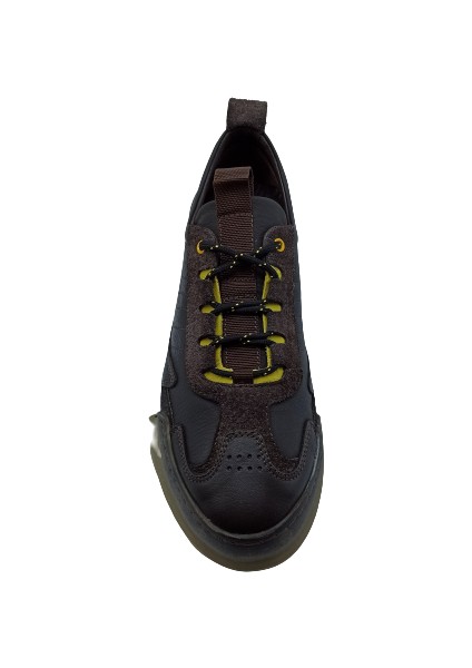 Kahverengi Deri Erkek Sneaker Ayakkabı modelleri