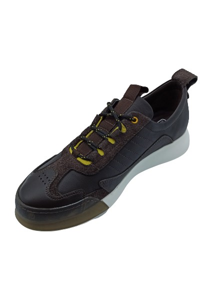 Kahverengi Deri Erkek Sneaker Ayakkabı fırsatları