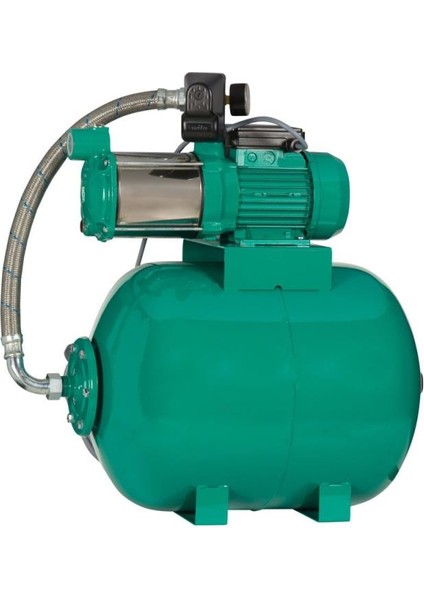 Msh 50-305M Yatay Kademeli Hidrofor 50 Lt Tanklı 8 Kat 13 Daire 1.5 Hp 6 Bar 5 M³/h