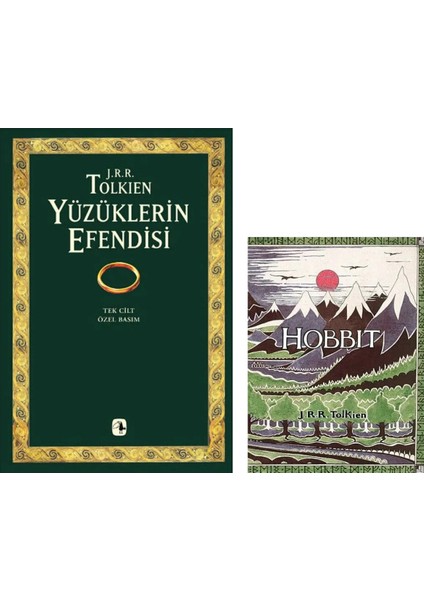 Yüzüklerin Efendisi Tek Cilt Özel Basım + Hobbit Özel Cilti Basım / J.r.r. Tolkien 2 Kitap Set