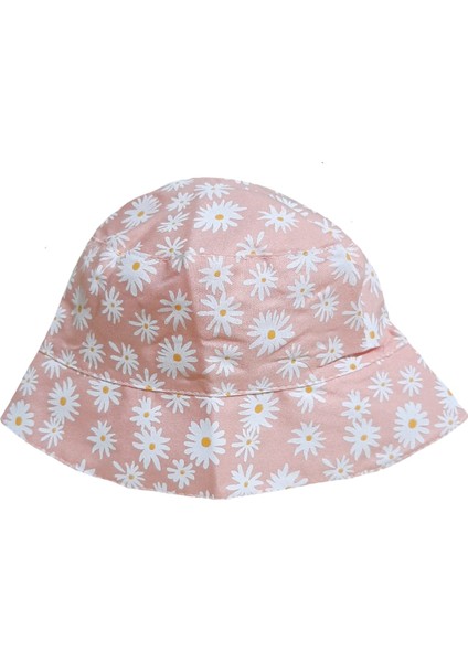 Papatya Desenli Bebek Maksi Şapka