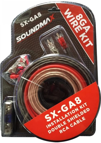 Sx-Awg8 8 Ga Oto Anfi Set Kablosu