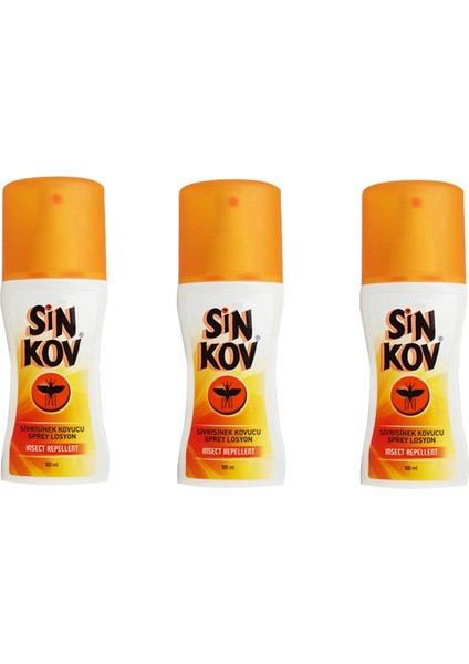 Sivrisinek Kovucu Sprey Losyon 100 ml x 3'lü