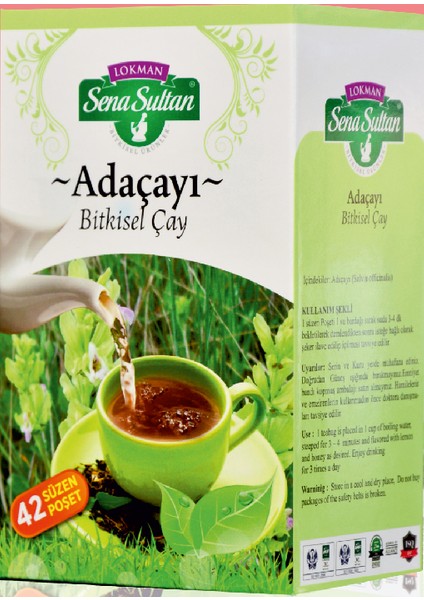 Adaçayı Bitkisel Süzen Poşet Çay 42'li