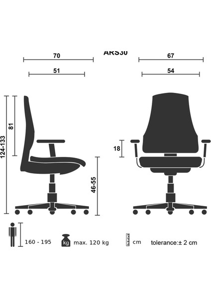 Uzay Ofis Arel Plus Müdür Koltuğu - Camel