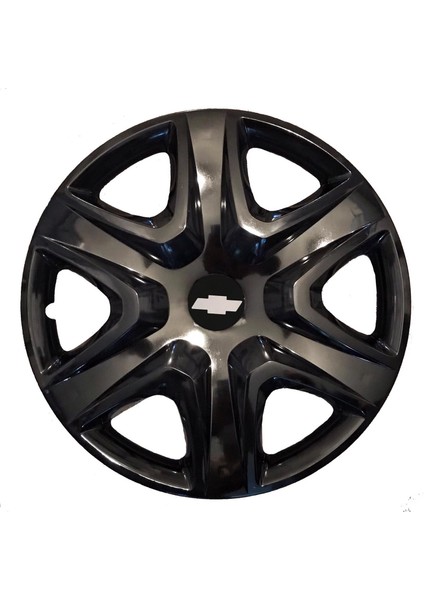 chevrolet Evanda 15'' Inç Piano Black 4lü Set Jant Kapağı Çelik Jant Görünümlü