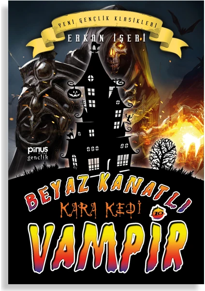 Pinus Kitap Beyaz Kanatlı Vampir 10 - Kara Kedi - Erkan Işeri