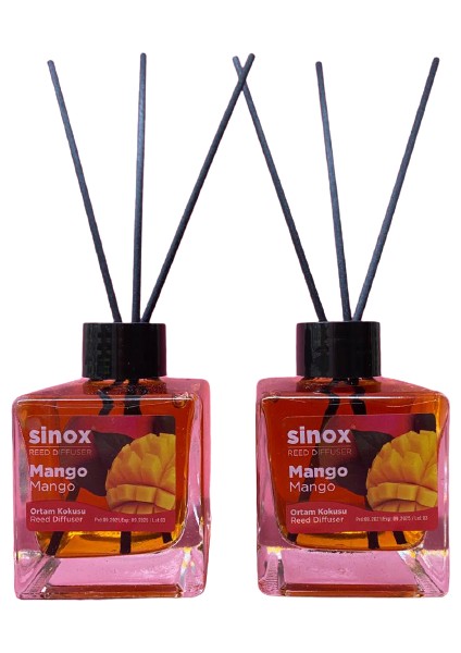 2'li Bambu Çubuklu Mango Oda Ofis Banyo Kokusu 120 ml