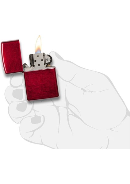 Çakmak 21063 Classic Candy Apple Red Lighter fırsatları