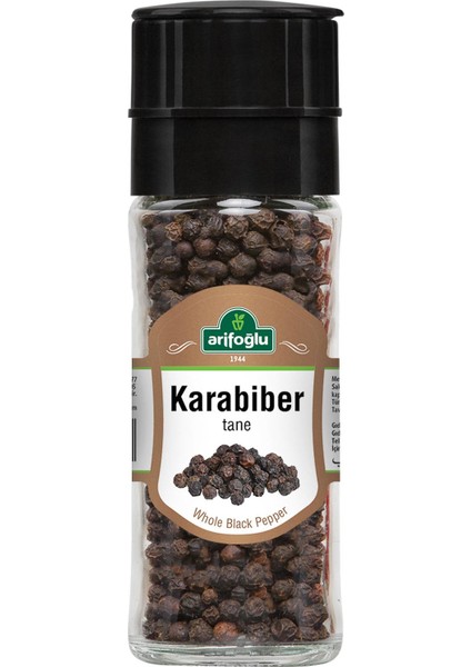 Karabiber Tane Değirmen Cam Şişe 50 gr