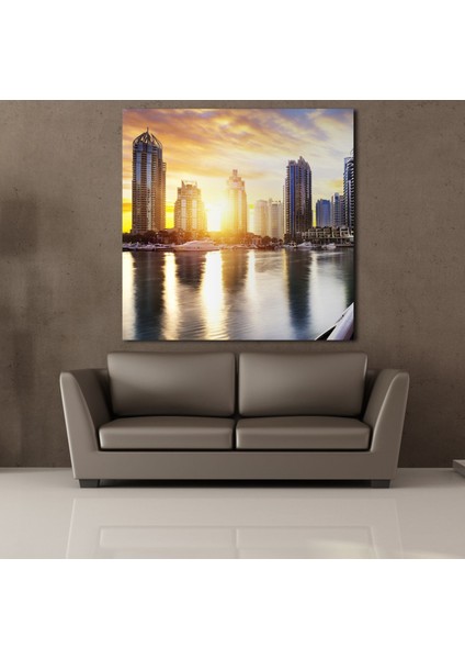 Dünyanın Ünlü Şehirleri Evleri 120X120CM fiyatları