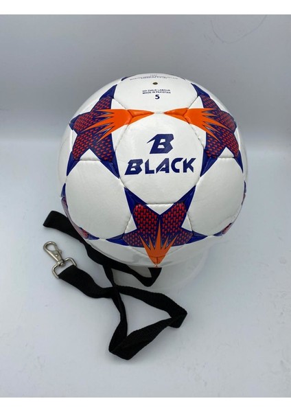 Povit No: 5 Black Snow Sarkaç Topu Kafa Topu Futbol Topu 32 Panel El Dikişli Deluxe Pu Malzeme