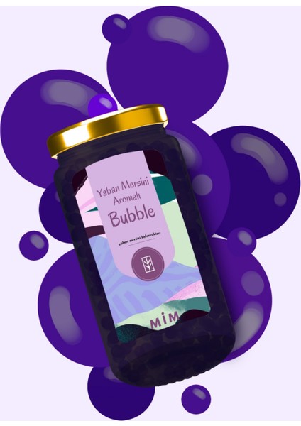 Mim Tea Yaban Mersini Aromalı Bubble Tea 500 gr