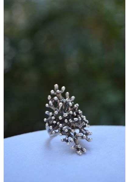 Spor Boho Tarz Ayarlanabilir Kadın Yüzük Yerli Üretim Türk Malı Hint Gümüşü