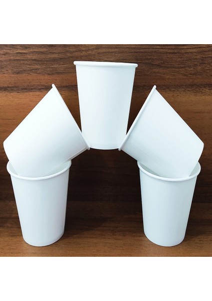 7 Oz Beyaz Karton Bardak 3000 Adet Maycup