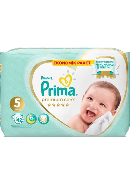 Premium Care Bebek Bezi Ekonomik Paket 5 Beden 42'li fiyatları