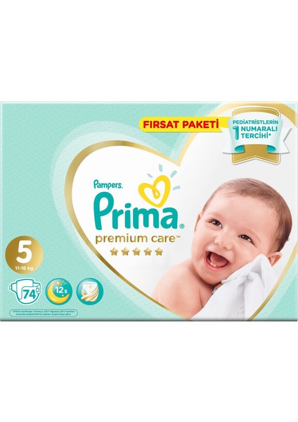 Premium Care Bebek Bezi Fırsat Paketi 5 Beden 74'lü fiyatları