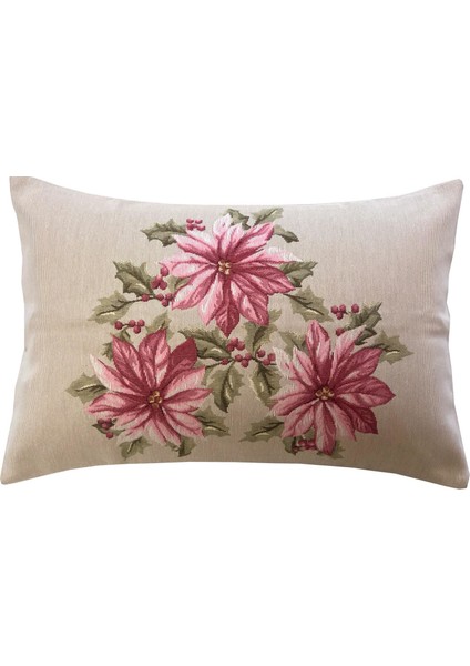 Poınsettıa Goblen Kırlent 35 x 55 cm.