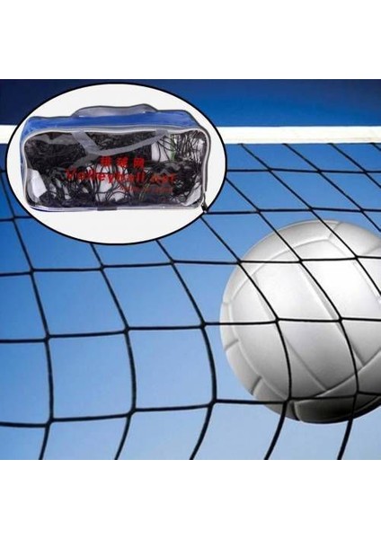 Voleybol Filesi Telli Voleybol Ağı 4 Taraf Bantlı 2MM-15X15CM Göz