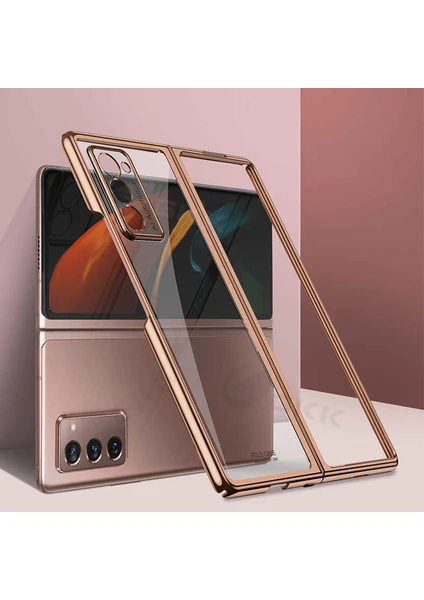 Galaxy Z Fold 2 Kılıf 360 Derece Tam Koruma Sert Polikarbon Kapak