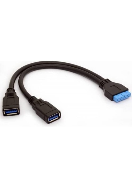 19 Pin Dişi USB 3 0 Çevirici USB 3.0 Anakart Adaptör Kablosu 20 Pin Header