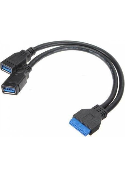 19 Pin Dişi USB 3 0 Çevirici USB 3.0 Anakart Adaptör Kablosu 20 Pin Header