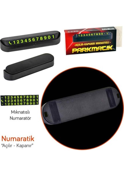 Açılır-Kapanır Mıknatıslı Numaratör Parkmatik fırsatları