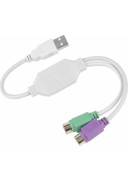 USB To Ps/2 Çevirici Kablo USB To Ps2 Çevirici Klavye Mouse Yuvarlak Uç USB Çevirici Ps2'den Usb'ye