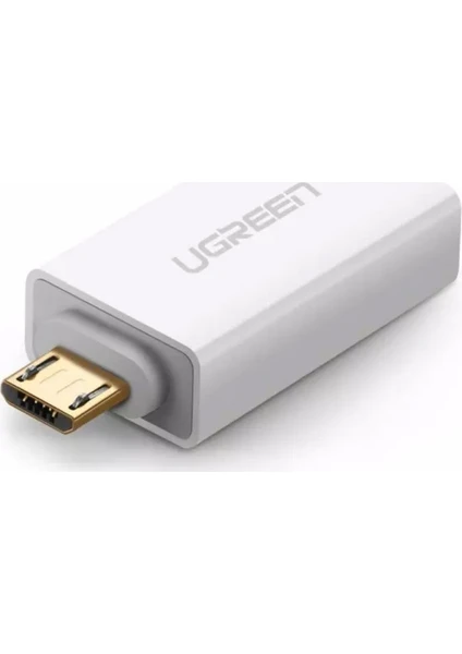 Micro USB OTG USB 2.0 Çevirici Adaptör Beyaz