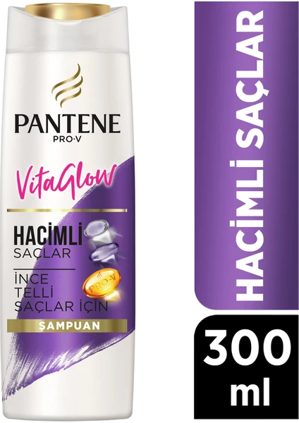 Pantene Vitaglow Hacimli Saçlar Şampuan 300 Ml