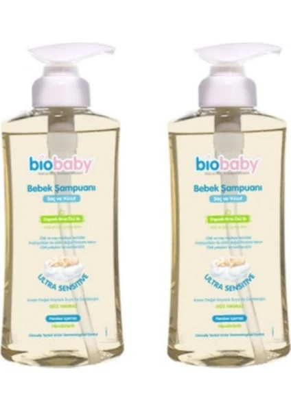 Biobaby Saç ve Vücut Şampuanı 500 ml 2 Adet