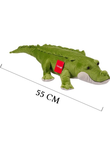 Peluş Yatan Timsah Oyuncak 55 cm 4108